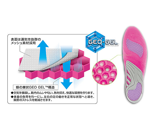呼吸するジェルインソール　女性用フリー　2個入　27001 1組(2個入)