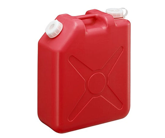扁平缶　ノズル無　20L　レッド　0207R 1個