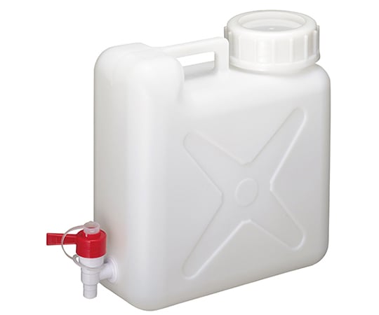 Flat can, wide mouth, with chemical cock, 10L, 0316, 1 piece