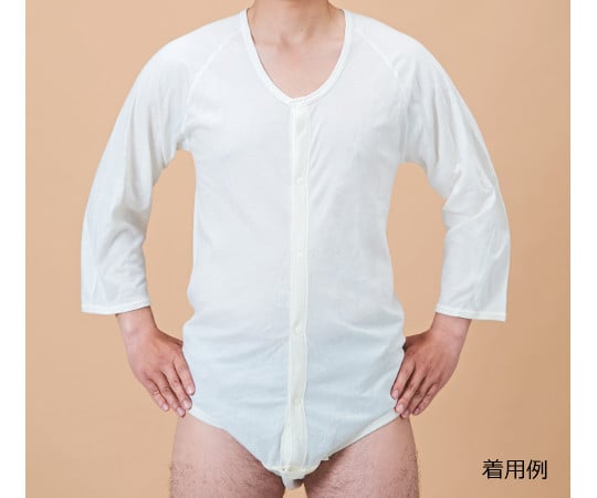 신사·부인 공용 앞 열림 7분 소매 바디 셔츠 M No.112M 1장