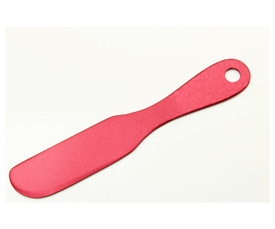 アルミ　バターナイフ　槌目　レッド　11910007 1個