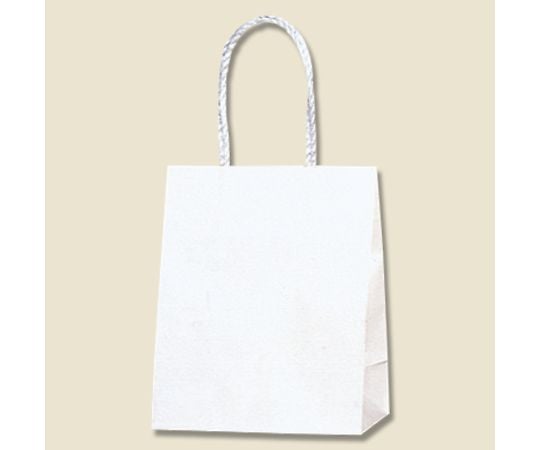 Paper bag with handle, smooth bag, plain white, 25 pieces, 003155900, 1 bag (25 pieces)