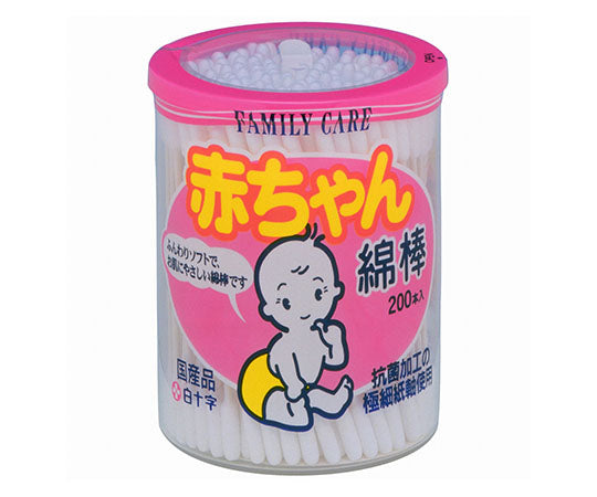 FC（ファミリーケア）　赤ちゃん綿棒　200本入×6個　10934 1ケース(200本×6個入)