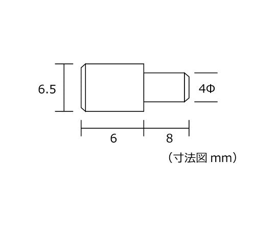 差込ダボ（クローム）　4mm　6個入　ML527 1セット(6個入)