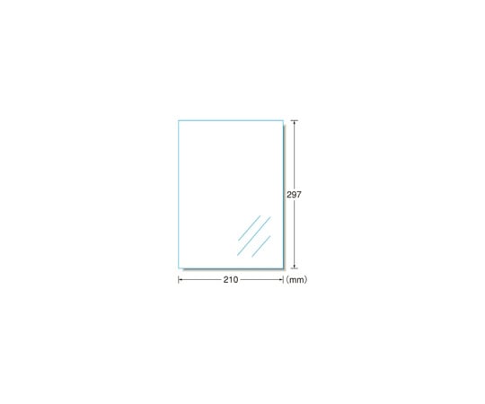 屋外用サインラベル　A4　ツヤ消透明　10枚　31036 1冊(10枚入)