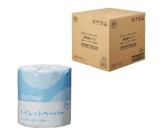 業務用トイレットペーパー　ES　65m×100個　N137J 1パック(100ロール入)