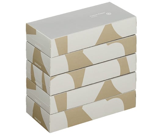 Recycled tissue paper 5 boxes N162J 1 pack (200 sheets x 5 boxes)