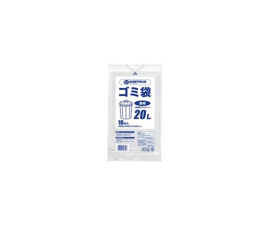 Garbage Bags LDD Transparent 20L 10 Pieces N208J-20 1 Pack (10 Pieces)