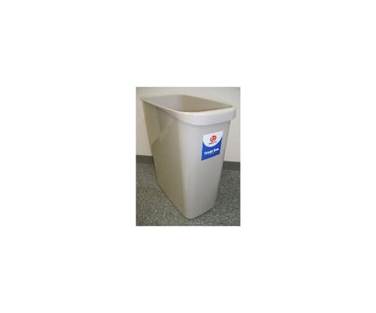 Trash can with handle, square, 18L, grey, N156J-G, 1 piece