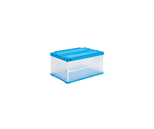 Oricon Flat Container with Lid, Transparent Blue, 40L, C-40B, 1 pc