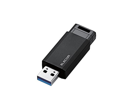 USB3.1（Gen1）対応　ノック式USBメモリ　16GB　ブラック　MF-PKU3016GBK 1個