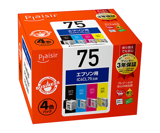 Plaisir Universal Ink Cartridge for IC4CL75 4-Color Pack (Pigment) BPL-E75-4P 1 Piece