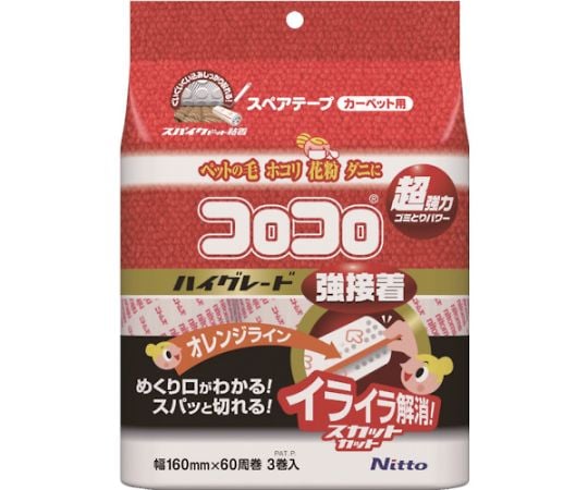 코로코로 스페어 테이프 하이그레이드 SC 강접착 1팩(3권입) C4312 1팩(3권입)