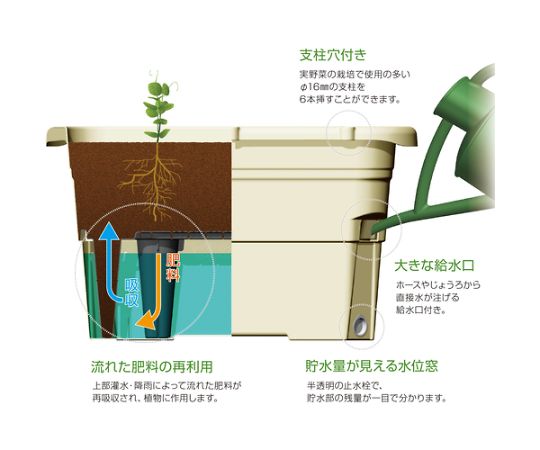 Uruon Planter Type 65 Ivory 70314 1pc