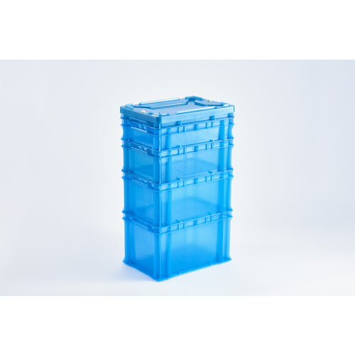 DIC 에코 시리즈 F형 컨테이너 F-17 외치수：W424×D291×H197.5 클리어 블루 F-17 ECO CBL 1개