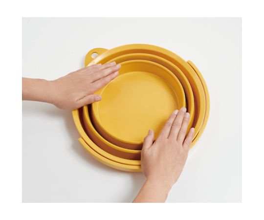 Folding bucket, yellow, 8L, TORB-Y, 1 piece