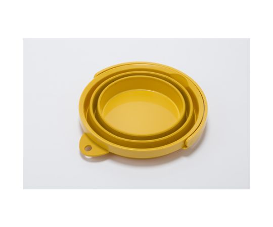 Folding bucket, yellow, 8L, TORB-Y, 1 piece