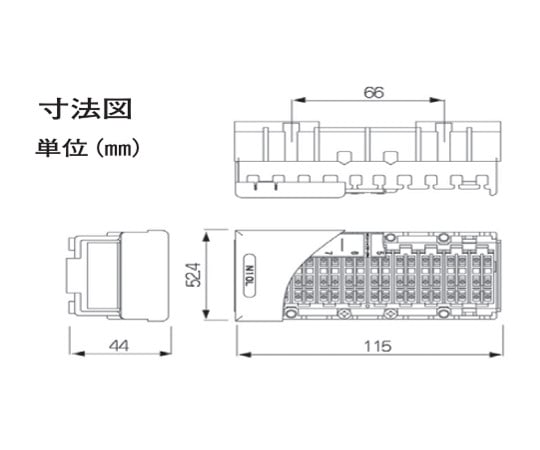 分岐接続端子板 〈10回線 3端子タイプ〉 1箱（10個入）　N10L 1箱(10個入)