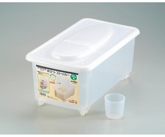 Stocks Rice Container/Storage Container for 10kg (with measuring cup) H-5543 1 piece
