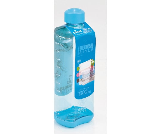 ブロックスタイル　PCアクアボトル　1000mL　ブルー　H-6038 1本