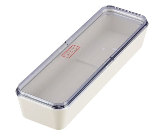 Clove Cutlery Case with Lid, White, HB-2911, 1 piece