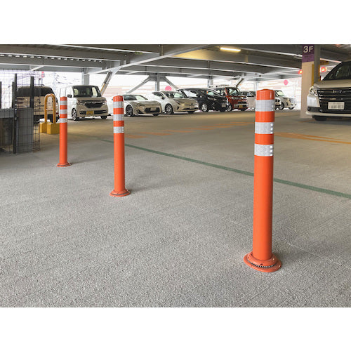 積水　車線分離標　ポールコーンＣＩＴＹ　Ｒ　接着用スチールスペーサータイプ　ＰＣＣＴＲ−６５ＲＷ−ＳＮ　赤　PCCTR-65RW-SNT-T6　1 本