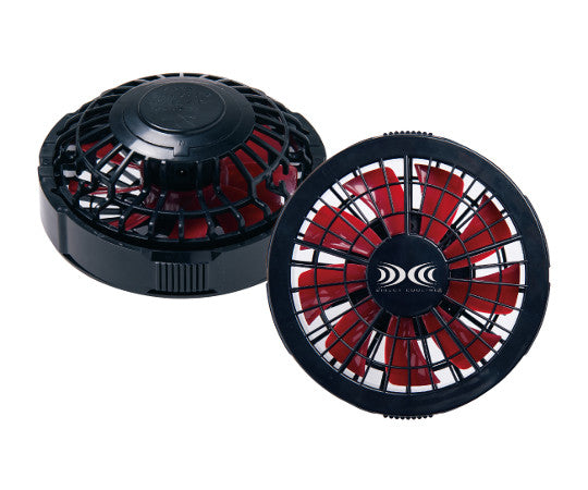 One-touch fan, black x red (2 pieces) FAN2200BR, 2 pieces