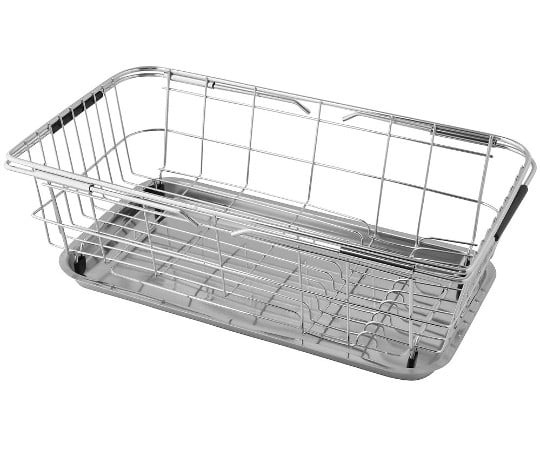 Sink drainer basket with sliding tray PR2073 1pc
