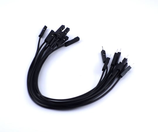Breadboard jumper cord (male-female) 15cm black 10 pieces GB-JPM-10P15-K 1 set (10 pieces)