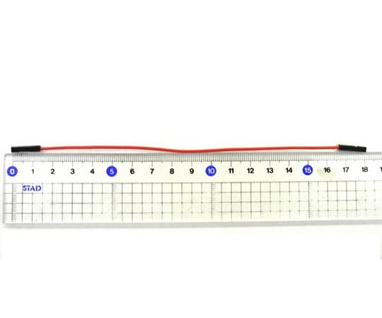 Breadboard jumper cord (female-female) 15cm red 10 pieces GB-JPF-10P15-R 1 set (10 pieces)