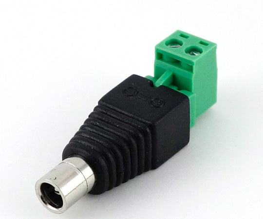 Conversion connector DC jack 2.1mm (metal) - screw terminal block GB-DCJ-RTB-2.1M 1 piece