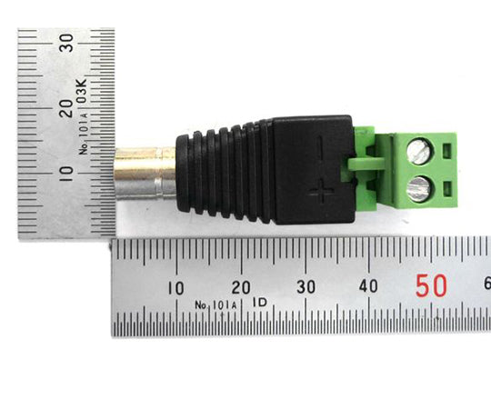 Conversion connector DC jack 2.1mm (metal) - screw terminal block GB-DCJ-RTB-2.1M 1 piece