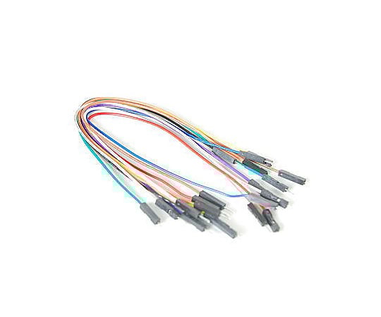 JP wire for breadboards, male-male, 200mm x 10 pieces, 20PP-MIX, 1 set (10 pieces)