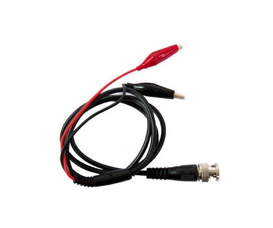 Coaxial cable BNC⇔Alligator clip (2 poles) LA06002 1 piece