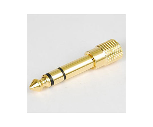 3.5Φ→6.3Φ스테레오 변환 어댑터 금도금 JL3.5JST-6.3PST 1개