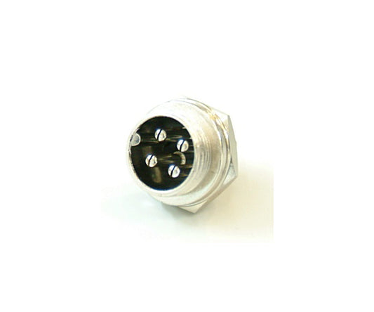 Microphone Connector 4-pin Male 16Φ Hole for Panel PLT-164-RR 1pc