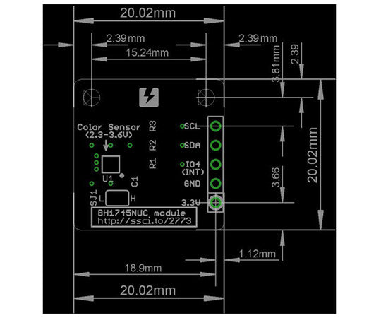 Conta Digital Color Sensor Module SSCI-027731 1pc