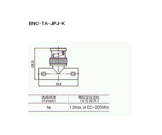 BNC형 커넥터(ADAPTERS) BNC-TA-JPJ-K 1개