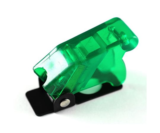Toggle switch cover, clear green, TSCOVER-GR, 1 piece