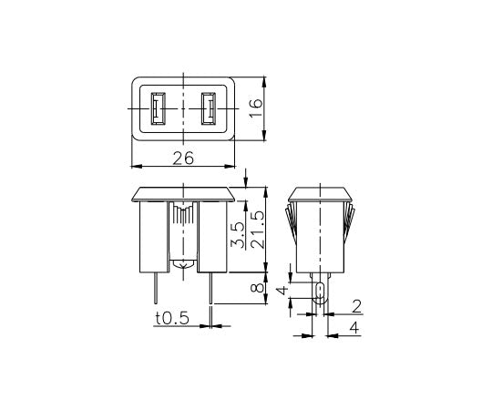 AC 아울렛(AC-1 시리즈) AC-1B 1개