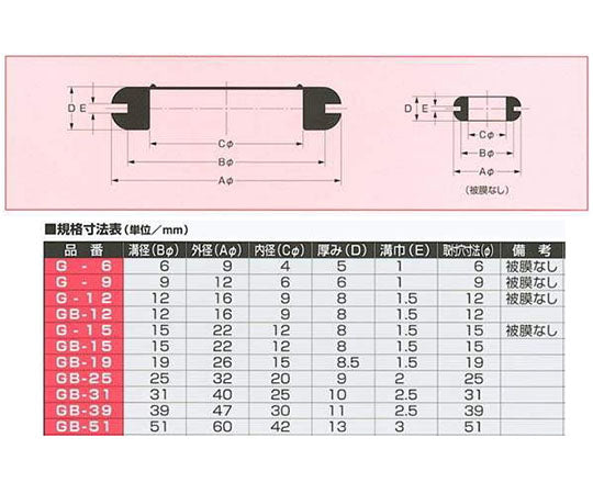 Grommet (with membrane Φ51mm) GB51 1pc