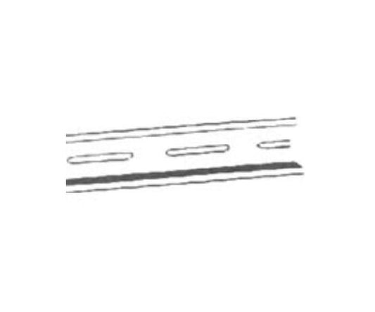 DIN rail support rail 500mm PFP50N 1 piece
