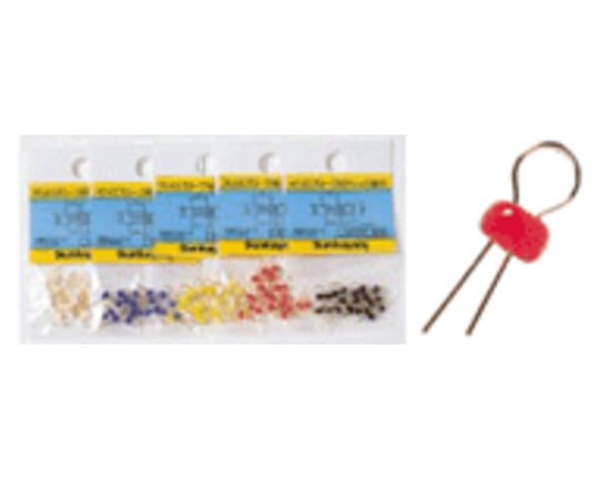 オシロプローブ用チェック端子 1.0Φ穴用 赤 1パック（20個入）　SLC-2G-R 1パック(20個入)