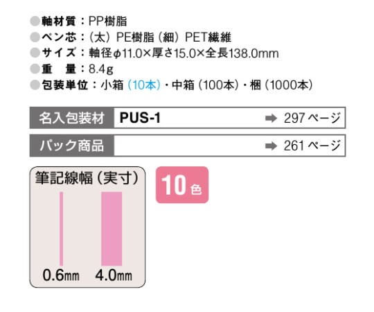 [Pink/Thick &amp; Thin] Highlighter EA765MH-41 1 piece