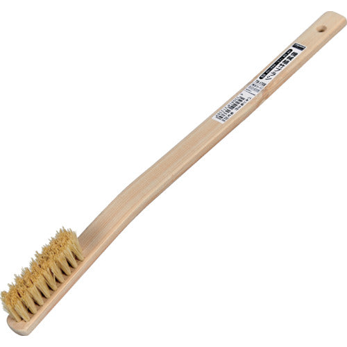 TRUSCO Mechanical Bamboo Brush, Curved Handle, Packing Bristles, 3 Rows, TB-1708, 1 Piece