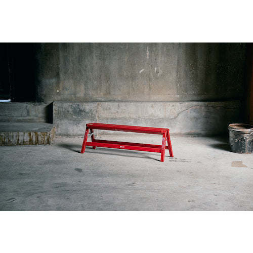 ＴＥＮＭＡ　アルミワイド踏み台１段　レッド　812004248　1 台