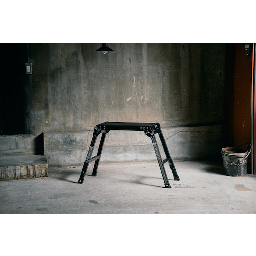 ＴＥＮＭＡ　アルミ作業台２段　ブラック　812004239　1 台