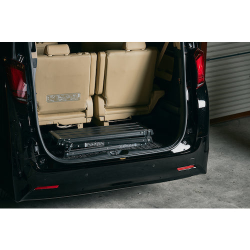 ＴＥＮＭＡ　アルミ作業台２段　ブラック　812004239　1 台