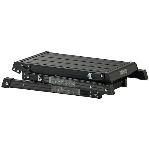 ＴＥＮＭＡ　アルミ作業台２段　ブラック　812004239　1 台