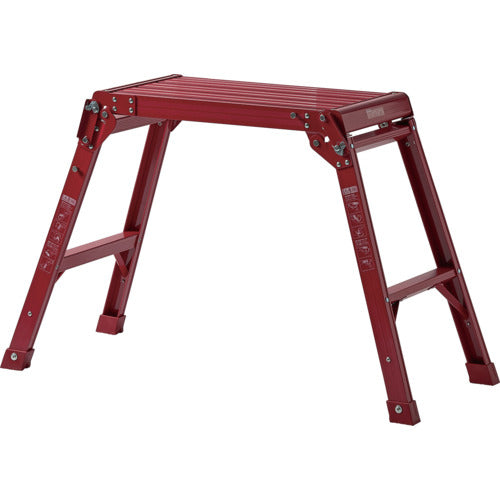 ＴＥＮＭＡ　アルミ作業台２段　レッド　812004238　1 台